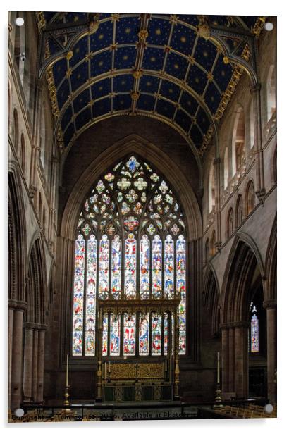 Carlisle Cathedral Choir Acrylic by Tom Gomez