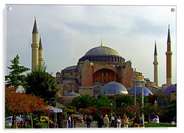 Hagia Sophia Acrylic by Tom Gomez