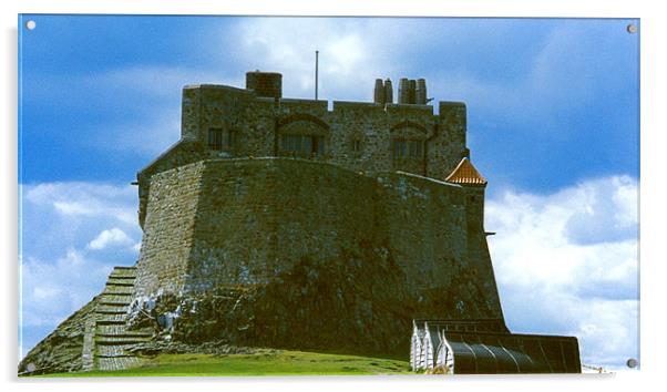 Lindisfarne Castle Acrylic by Tom Gomez