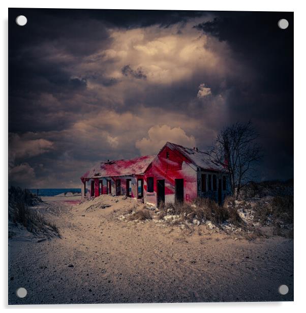 The Beach House Acrylic by Chris Lord