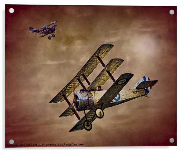 DOGFIGHT 1918 Acrylic by Chris Lord