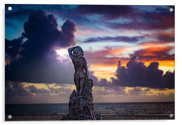 Sunrise In Gibara, East Cuba Acrylic by Chris Lord