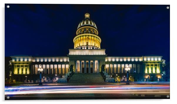 El Capitolio, La Habana Acrylic by Chris Lord