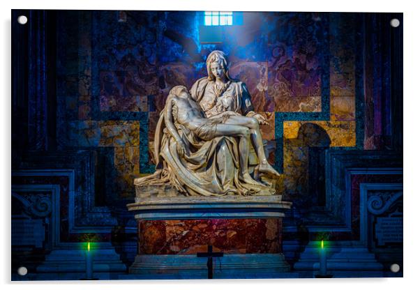 La Madonna della Pietà Acrylic by Chris Lord