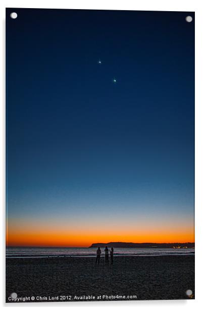 Twilight At Coronado Beach Acrylic by Chris Lord