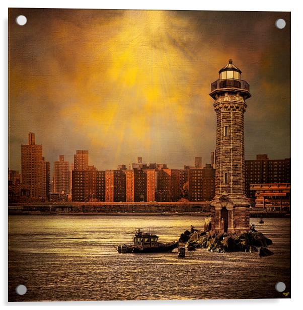 East River Fantasy Acrylic by Chris Lord