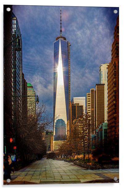 One World Trade Center Acrylic by Chris Lord