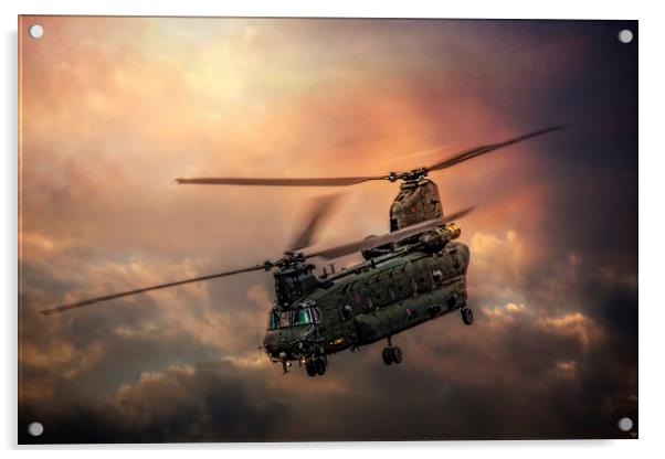 Boeing CH-47 Chinook Acrylic by Chris Lord