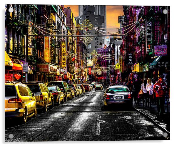 Chinatown Sunset Acrylic by Chris Lord