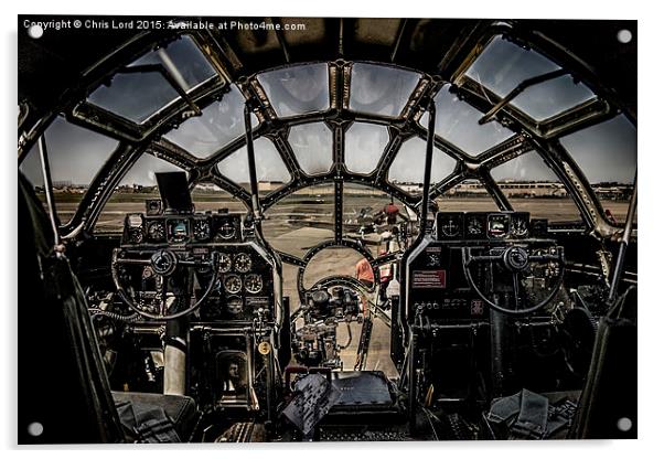 B-29 Superfortress "Fifi" - The Cockpit Acrylic by Chris Lord