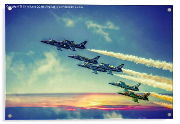 The Breitling Jet Team Acrylic by Chris Lord