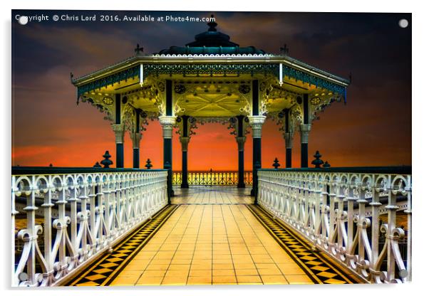The Brighton Seafront Bandstand  Acrylic by Chris Lord