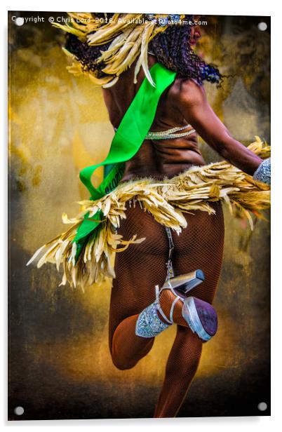 The Samba Dancer Acrylic by Chris Lord