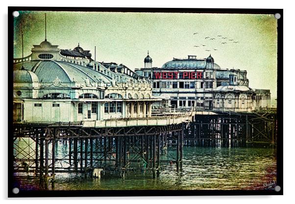 Brighton's Victorian West Pier Acrylic by Chris Lord