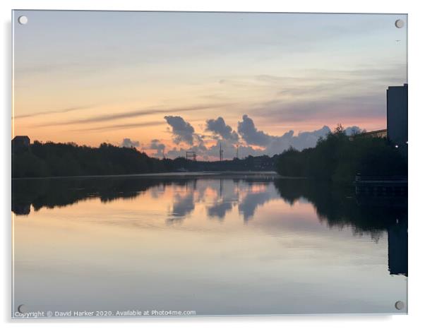 River Tees sunrise Acrylic by David Harker