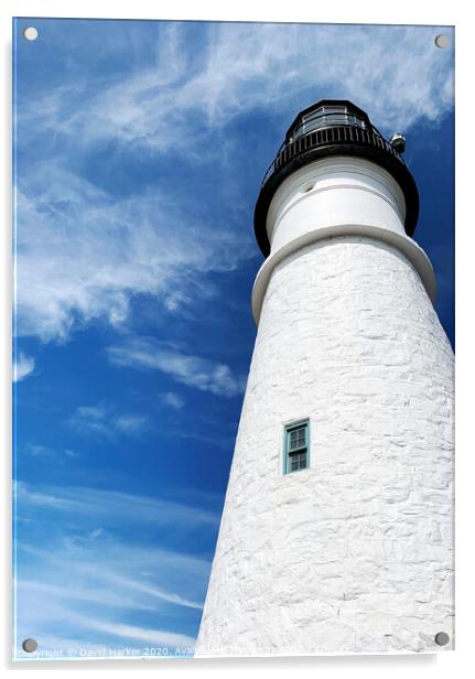 Cape Elizabeth Lighthouse, Maine Acrylic by David Harker