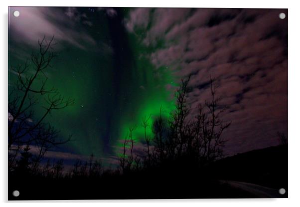 Icelandic lights Acrylic by Karl Butler