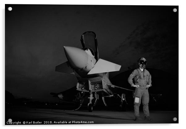 Typhoon Crew Acrylic by Karl Butler