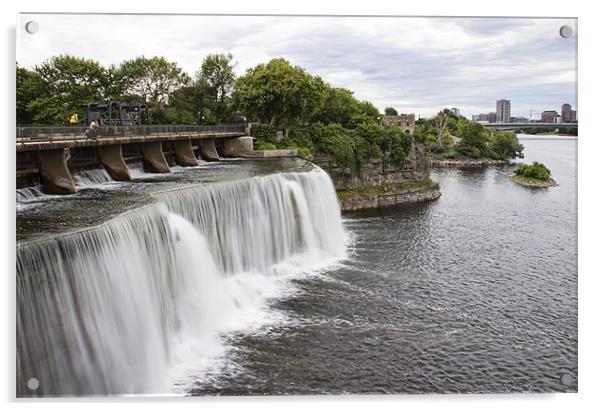 Rideau Falls Acrylic by Lynne Morris (Lswpp)