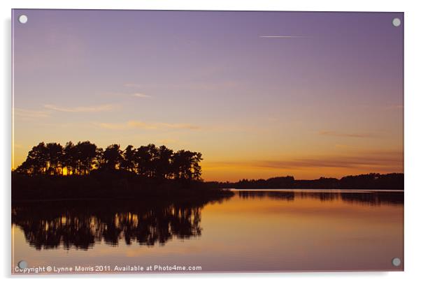 Serene Sunset Acrylic by Lynne Morris (Lswpp)