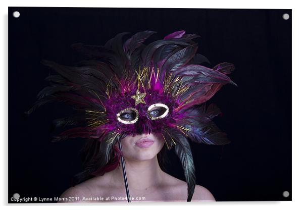 Masquerade Acrylic by Lynne Morris (Lswpp)