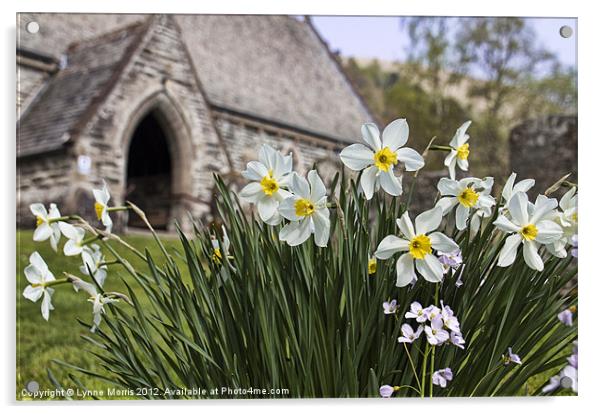 Spring In The Churchyard Acrylic by Lynne Morris (Lswpp)