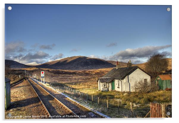 From Rannoch Station Acrylic by Lynne Morris (Lswpp)