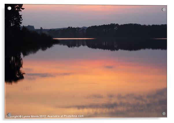 A Serene Sunset Acrylic by Lynne Morris (Lswpp)