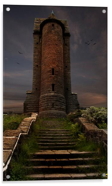 The Tower Acrylic by Eddie John