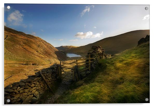 Dawn over Haweswater Acrylic by Eddie John