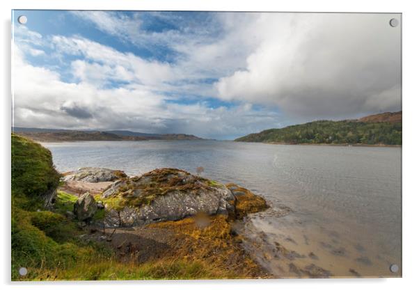 Loch Moidart  Scotland Acrylic by Eddie John