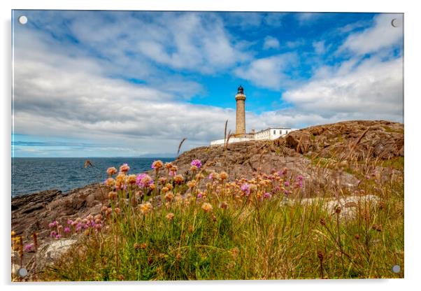 Ardnamurchan lighthouse Scotland Acrylic by Eddie John