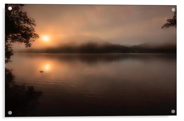 Ullswater Morning Acrylic by John Hare