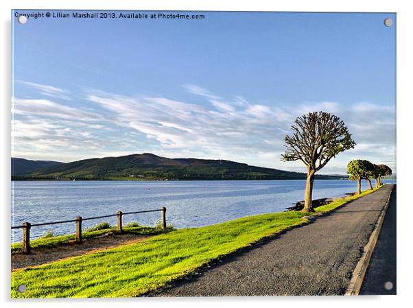 Rothesay Promenade Acrylic by Lilian Marshall