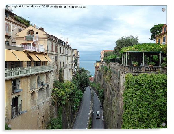  Sorrento Italy  Acrylic by Lilian Marshall