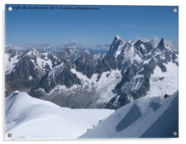 Mont Blanc. Acrylic by Lilian Marshall
