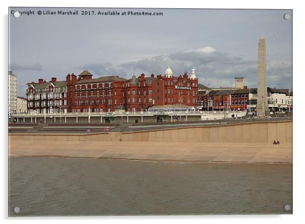 Metropole Hotel Blackpool Acrylic by Lilian Marshall