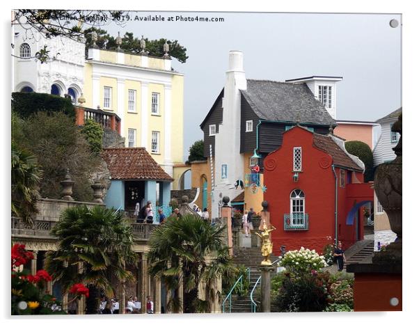 Portmeirion  Acrylic by Lilian Marshall