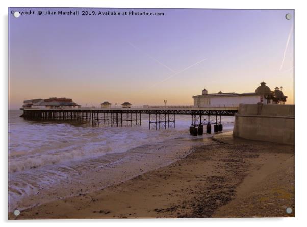 Cromer Pier. Norfolk  Acrylic by Lilian Marshall