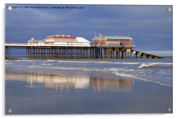 Cromer Pier Norfolk Acrylic by Lilian Marshall