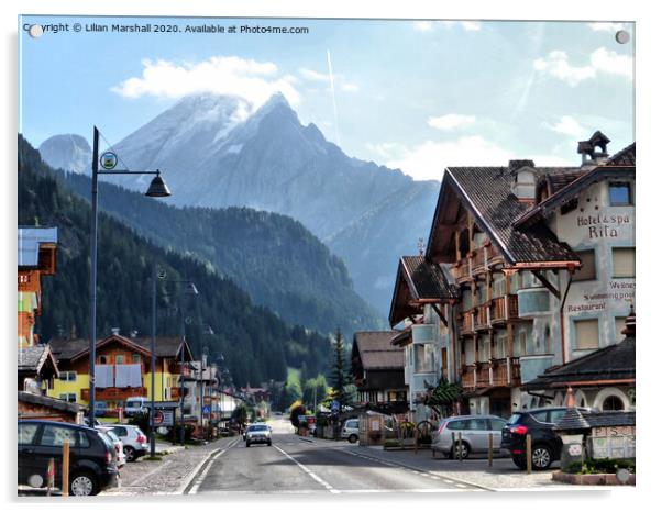 The Marmolade Italian Dolomites Acrylic by Lilian Marshall