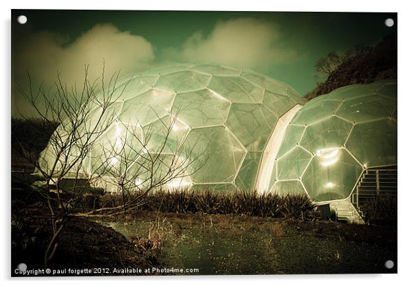 eden project Acrylic by paul forgette