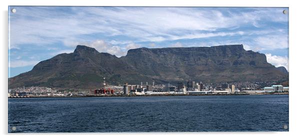 Table Mountain SA Acrylic by Hush Naidoo