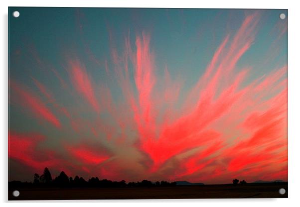 Sunset in Betherlem Acrylic by Hush Naidoo