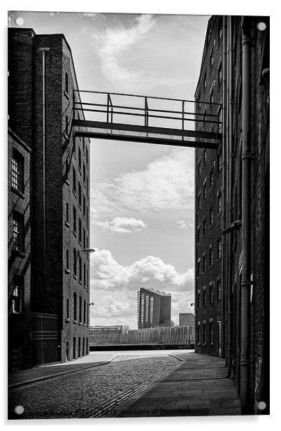 Murray Street Ancoats Manchester Acrylic by Sandra Pledger