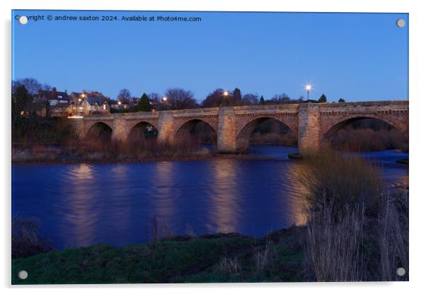 Bridge lights Acrylic by andrew saxton