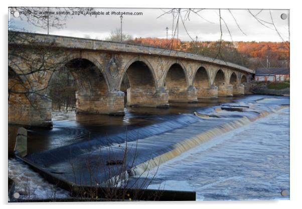 Waters bridge Acrylic by andrew saxton