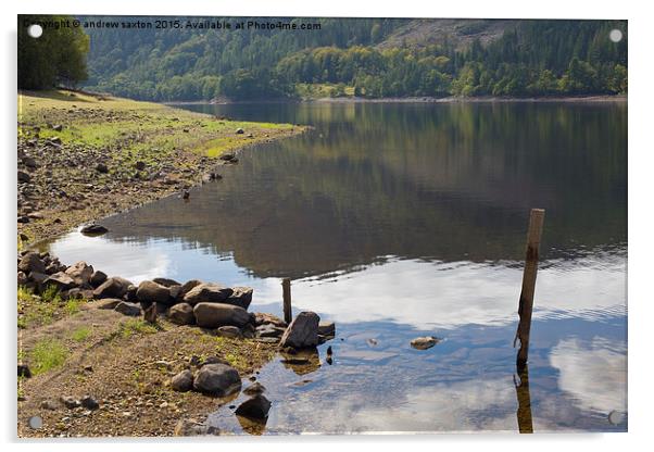  THIRLMERE LAKE Acrylic by andrew saxton