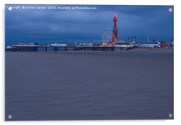 IT'S BLACKPOOL Acrylic by andrew saxton
