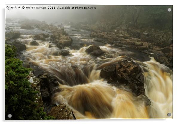 ROCKY MIST Acrylic by andrew saxton